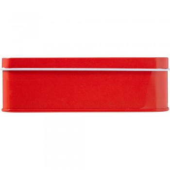 First aid kit in tin First aid kit in tin, includes: scissors, damp cloth, tape, 4 alcohol wipes, 4 plasters, bandage and antiseptic wipe AIV7948-05