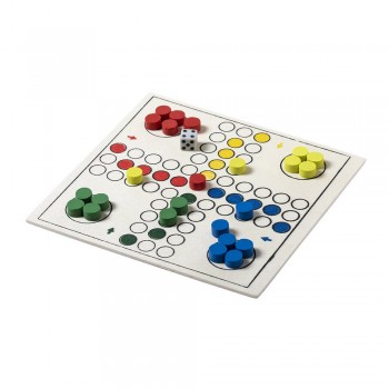 Game set in wooden box 3 in 1: chess, ludo, checkers AIV8099-00