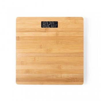 Bamboo bathroom scale