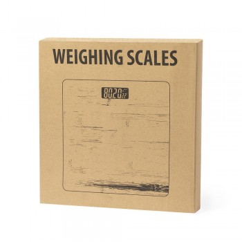 Bamboo bathroom scale