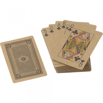 Recycled paper playing cards Recycled paper playing cards, 54 cards, packed in recycled cardboard box AIV8306-16