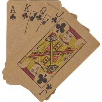 Recycled paper playing cards Recycled paper playing cards, 54 cards, packed in recycled cardboard box AIV8306-16