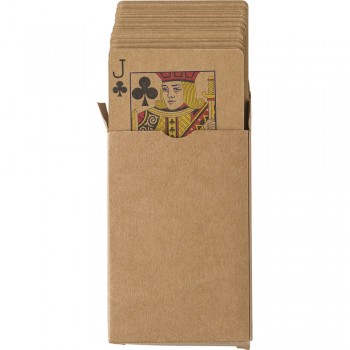 Recycled paper playing cards Recycled paper playing cards, 54 cards, packed in recycled cardboard box AIV8306-16