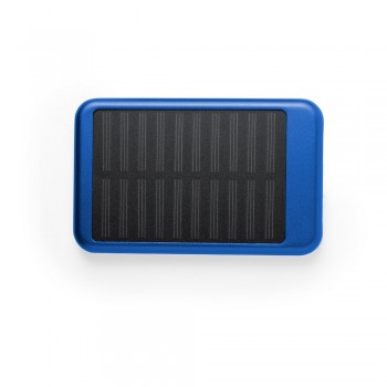 Power bank 4000 mAh with solar panel, charging indicator (4 LEDs), micro USB 5V 1A input, 5V 1A USB output AIV8387-11