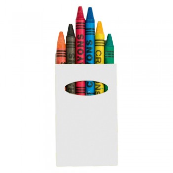 Crayon set Crayon set in shiny finish box with window, 6 pcs AIV8606-02