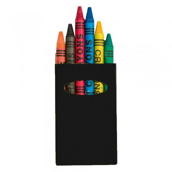 Crayon set Crayon set in shiny finish box with window, 6 pcs AIV8606-03