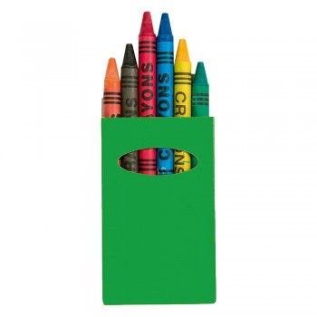 Crayon set Crayon set in shiny finish box with window, 6 pcs AIV8606-06