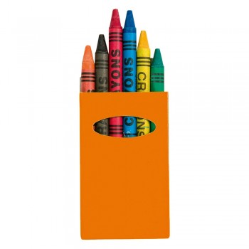 Crayon set Crayon set in shiny finish box with window, 6 pcs AIV8606-07