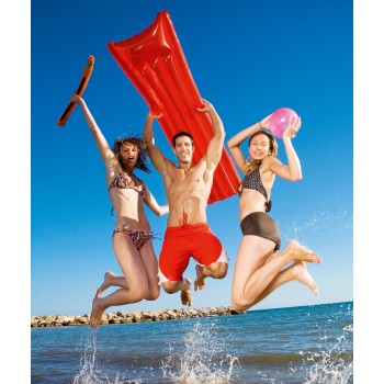 Inflatable beach mattress, special folding for easier printing AIV8609-02