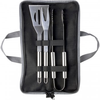 Barbecue set Barbecue set 3 pcs in carry pouch, includes: spatula, tongs and fork AIV8646-32
