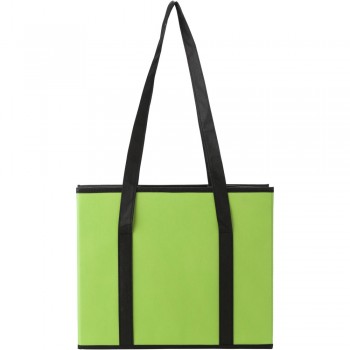 Foldable car organizer with 2 long and 2 short carry handles, front pocket and matching cardboard bottom AIV8724-10