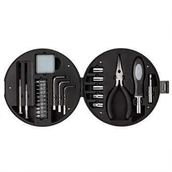 Tool set 25 pcs, packed in tire shaped cassette AIV8729-03