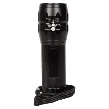 Torch 1 CREE LED Air Gifts, bicycle light | Cynthia Air Gifts 1 CREE LED torch, 280 Lumen, anodized, 3 flashing functions (strong, normal, flashing), zoom function, bicycle holder included AIV8747-03