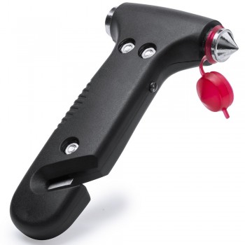 Safety hammer, seat belt cutter, 1 LED torch AIV8769-03