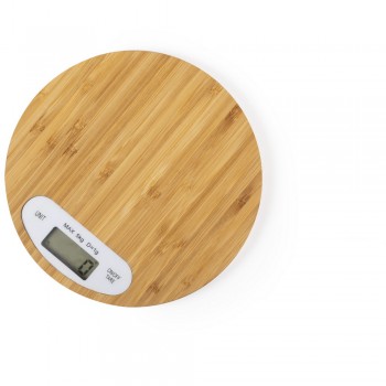 Bamboo kitchen scale Bamboo kitchen scale, digital display, auto OFF function, tare, weighing unit selector functions, weighing limit 5 kg, button battery included AIV8839-16