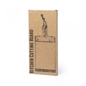 Cutting board made of slate and bamboo