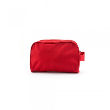 Cosmetic bag with zipped main compartment and carrying strap AIV8957-05