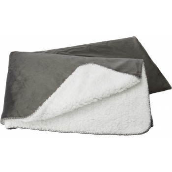 Blanket Anti-pilling blanket, Sherpa inside, wrapped with matching ribbon AIV9612-19