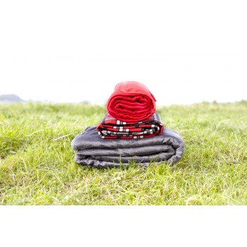 Blanket Anti-pilling blanket, Sherpa inside, wrapped with matching ribbon AIV9612-19