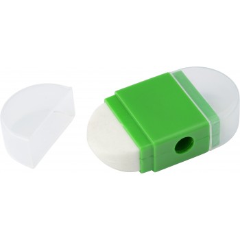 Eraser and pencil sharpener Eraser with pencil sharpener, cap at each side AIV9639-10
