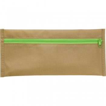 School set, pencil case, pencil, ball pen, notebook, ruler, eraser and pencil sharpener School set in zipped pencil case, ruler, ball pen with green accents, pencil, pencil sharpener, eraser and notebook AIV9669-18