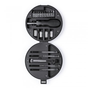 Tool set 20 pcs, packed in tire shaped cassette AIV9717/A-03