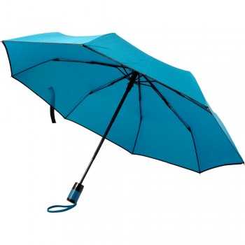 Automatic umbrella, foldable Automatic, foldable umbrella, foldable, 8 panels, metal frame, fibreglass ribs, plastic handle, velcro closing, sleeve included AIV9912-11