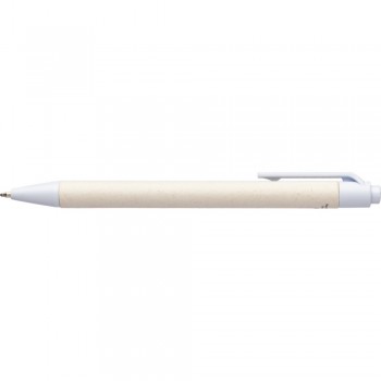 Ball pen made from milk cartoon