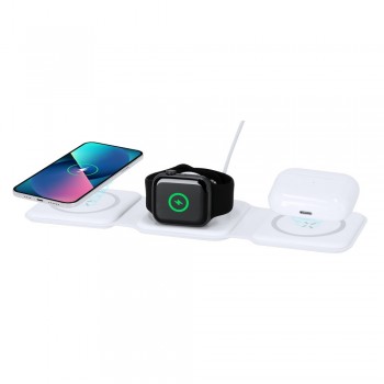 Foldable magnetic wireless charger 15W, 3 in 1