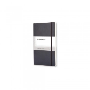 MOLESKINE notebook (approx. A6, pocket), 192 blank pages, soft cover, inner pocket, ribbon marker and elastic band for closing AIVM205-03