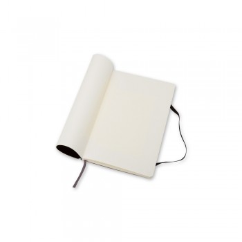 MOLESKINE notebook (approx. A6, pocket), 192 blank pages, soft cover, inner pocket, ribbon marker and elastic band for closing AIVM205-03