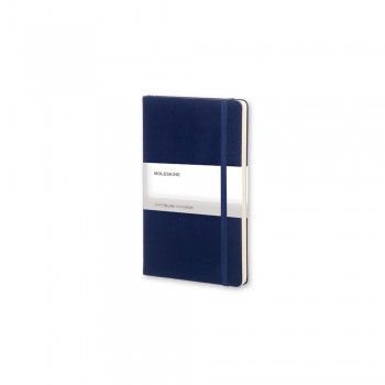 MOLESKINE notebook (approx. A5, large), 240 lined pages, hard cover, inner pocket, ribbon marker and elastic band for closing AIVM301-04