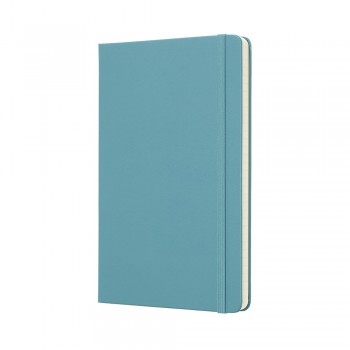 MOLESKINE notebook (approx. A5, large), 240 lined pages, hard cover, inner pocket, ribbon marker and elastic band for closing AIVM301-29