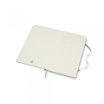 MOLESKINE notebook (approx. A5, large), 240 lined pages, hard cover, inner pocket, ribbon marker and elastic band for closing AIVM301-29