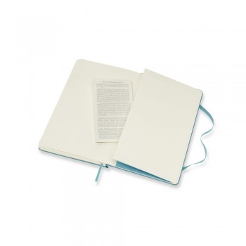 MOLESKINE notebook (approx. A5, large), 240 lined pages, hard cover, inner pocket, ribbon marker and elastic band for closing AIVM301-29