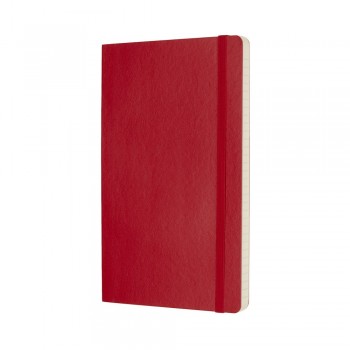 MOLESKINE notebook (approx. A5, large), 192 lined pages, soft cover, inner pocket, ribbon marker and elastic band for closing AIVM303-05