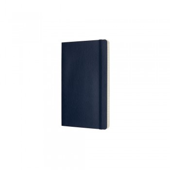 MOLESKINE notebook (approx. A5, large), 192 lined pages, soft cover, inner pocket, ribbon marker and elastic band for closing AIVM303-27