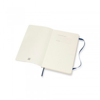 MOLESKINE notebook (approx. A5, large), 192 lined pages, soft cover, inner pocket, ribbon marker and elastic band for closing AIVM303-27
