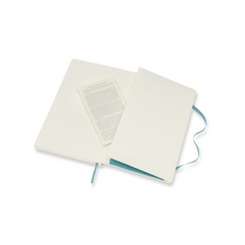 MOLESKINE notebook (approx. A5, large), 192 lined pages, soft cover, inner pocket, ribbon marker and elastic band for closing AIVM303-29