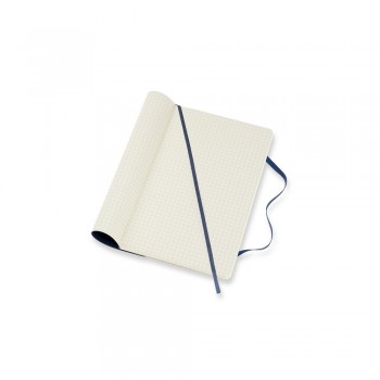 MOLESKINE notebook (approx. A5, large), 192 squared pages, soft cover, inner pocket, ribbon marker and elastic band for closing AIVM305-27