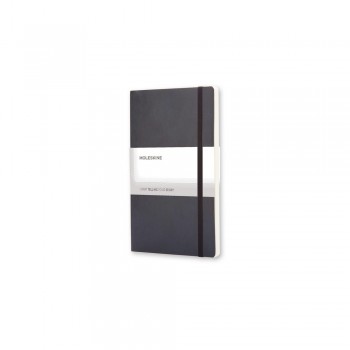 MOLESKINE notebook (approx. A5, large), 192 blank pages, soft cover, inner pocket, ribbon marker and elastic band for closing AIVM306-03