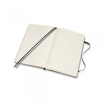 MOLESKINE Notebook approx. A5 MOLESKINE EXPANDED notebook (approx. A5, large), 400 lined pages, hard cover, inner pocket, double ribbon marker, elastic band for closing AIVM307-03