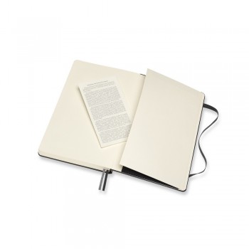 MOLESKINE Notebook approx. A5 MOLESKINE EXPANDED notebook (approx. A5, large), 400 lined pages, hard cover, inner pocket, double ribbon marker, elastic band for closing AIVM307-03