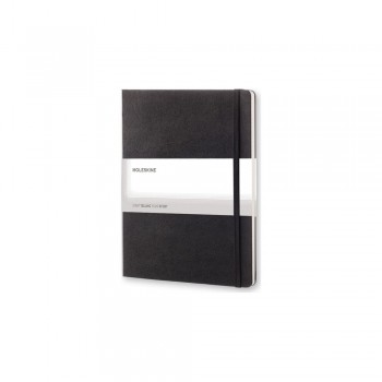 MOLESKINE notebook (approx. B5, XL), hard cover, 192 squared pages, inner pocket, ribbon marker and elastic band for closing AIVM406-03