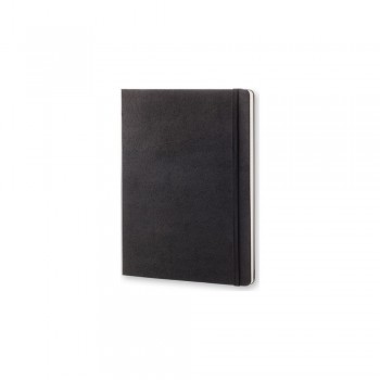 MOLESKINE notebook (approx. B5, XL), hard cover, 192 squared pages, inner pocket, ribbon marker and elastic band for closing AIVM406-03