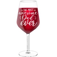 With Engraved Text - "The Most Awesome Dad Ever", Best Friend Gift, Size 530ml