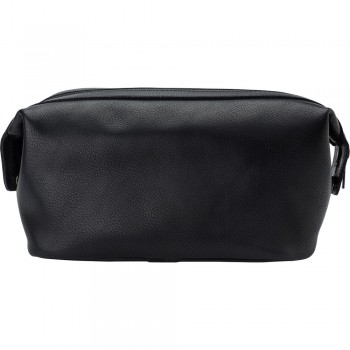 Leather cosmetic bag