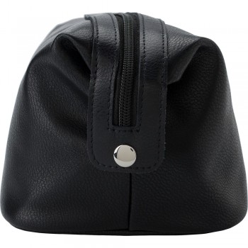 Leather cosmetic bag