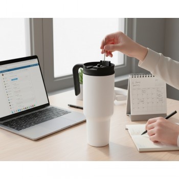 Thermo mug 1100 ml Air Gifts with ergonomic handle | Ony