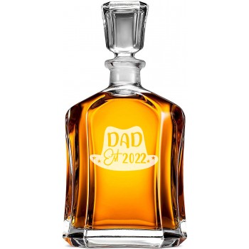 Moderna Burbona Karafe ar Uzrakstu - 